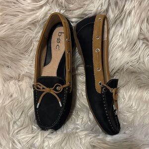 b.o.c. Black and Tan Driving Moccasins